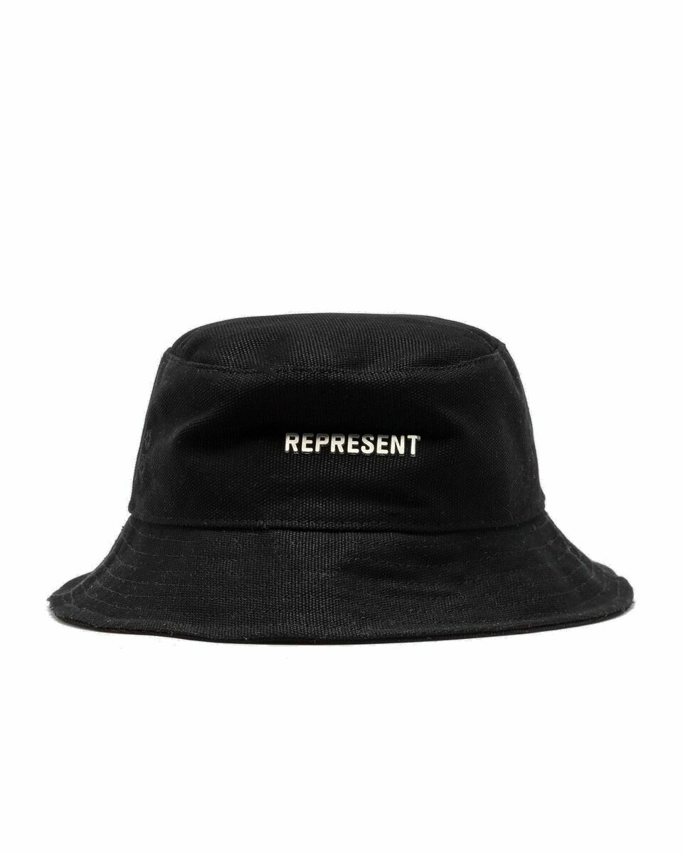 Photo: Represent Represent Canvas Bucket Hat Black - Mens - Hats