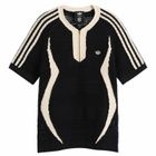 Adidas Men's Clot Knit Jersey By Edison Chen in Black/Wonder White