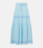 Melissa Odabash Alessia broderie anglaise cotton maxi skirt