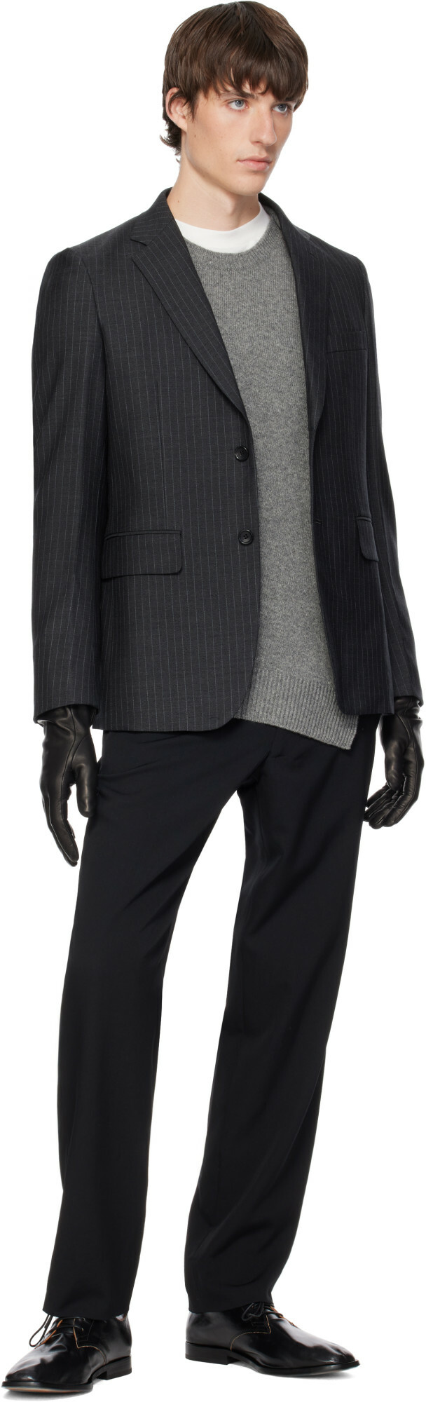 Comme des Garçons Homme Plus Black Wool Trousers