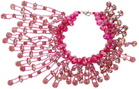 SHUTING QIU Pink Crystal Bracelet