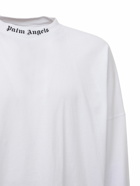 PALM ANGELS - Logo Print Over Cotton  T-shirt