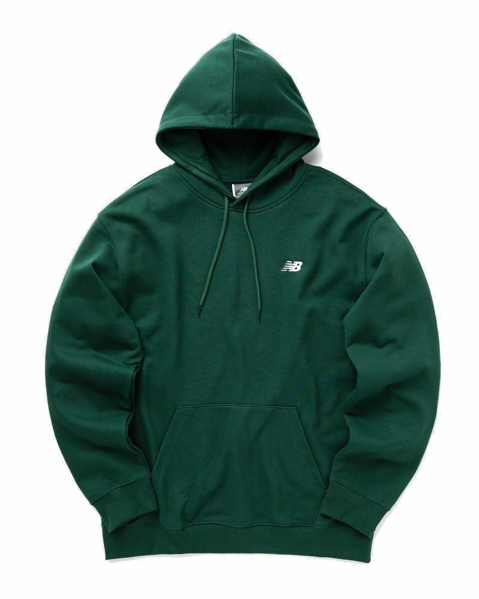 Photo: New Balance Sport Essentials Small Logo French Terry Hoodie Green - Mens - Hoodies
