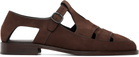 HEREU Brown Besso Nubuck Sandals