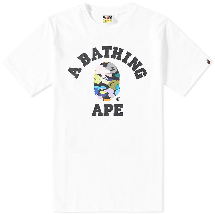 Photo: A Bathing Ape Multi Camo College Tee