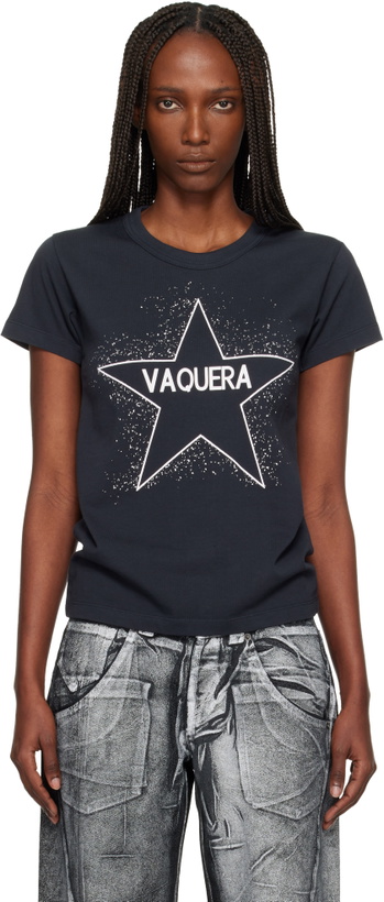 Photo: VAQUERA Black 'Vaquera' Star T-shirt