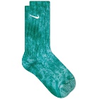 Nike NRG Essential Sock in Mystic Green/Dusty Sage/Whi