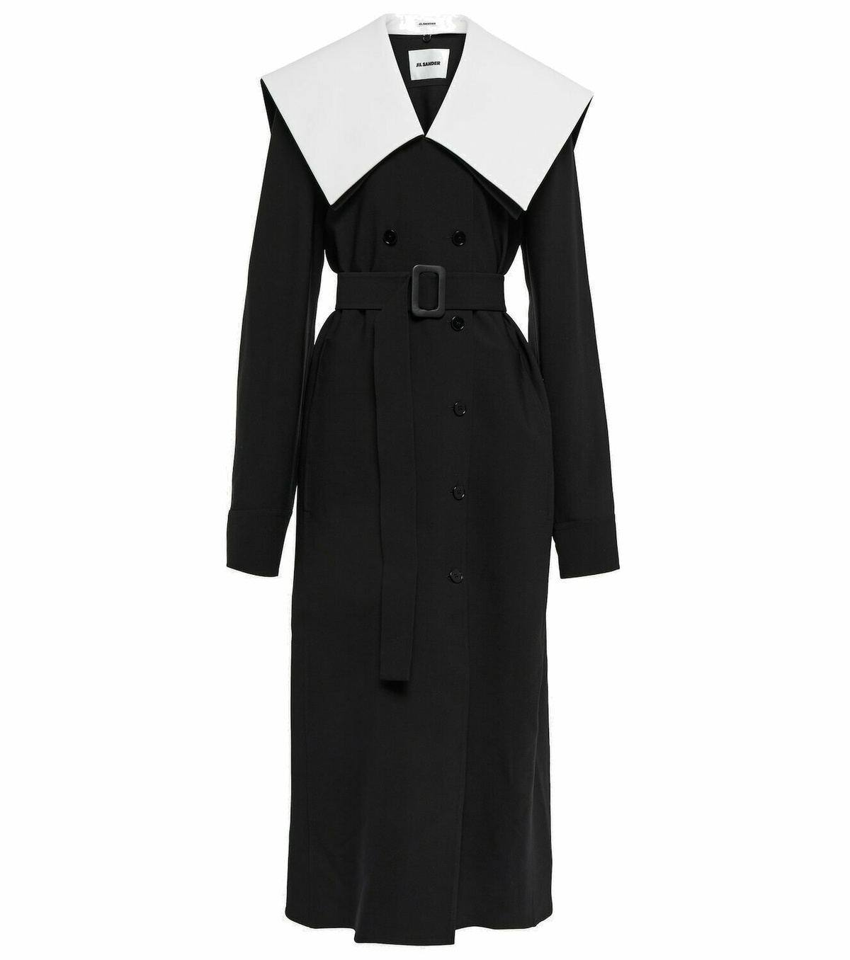 Jil Sander Jil Sander Brown wool double-breasted jacket main image 1