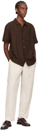 Common Projects Brown Polished Leather Derbys