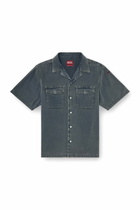 Diesel Bowling shirt in coloured denim - Denim Shirts Mens in Grey