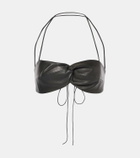 The Sei Leather bra top