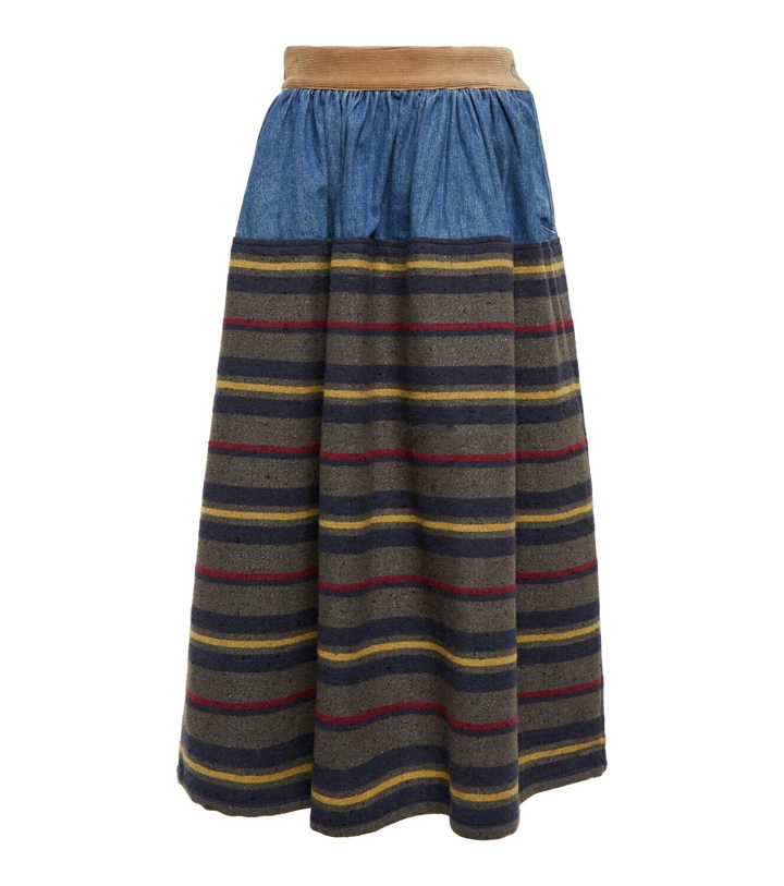 Photo: Visvim - Elevation wool, silk and linen midi skirt