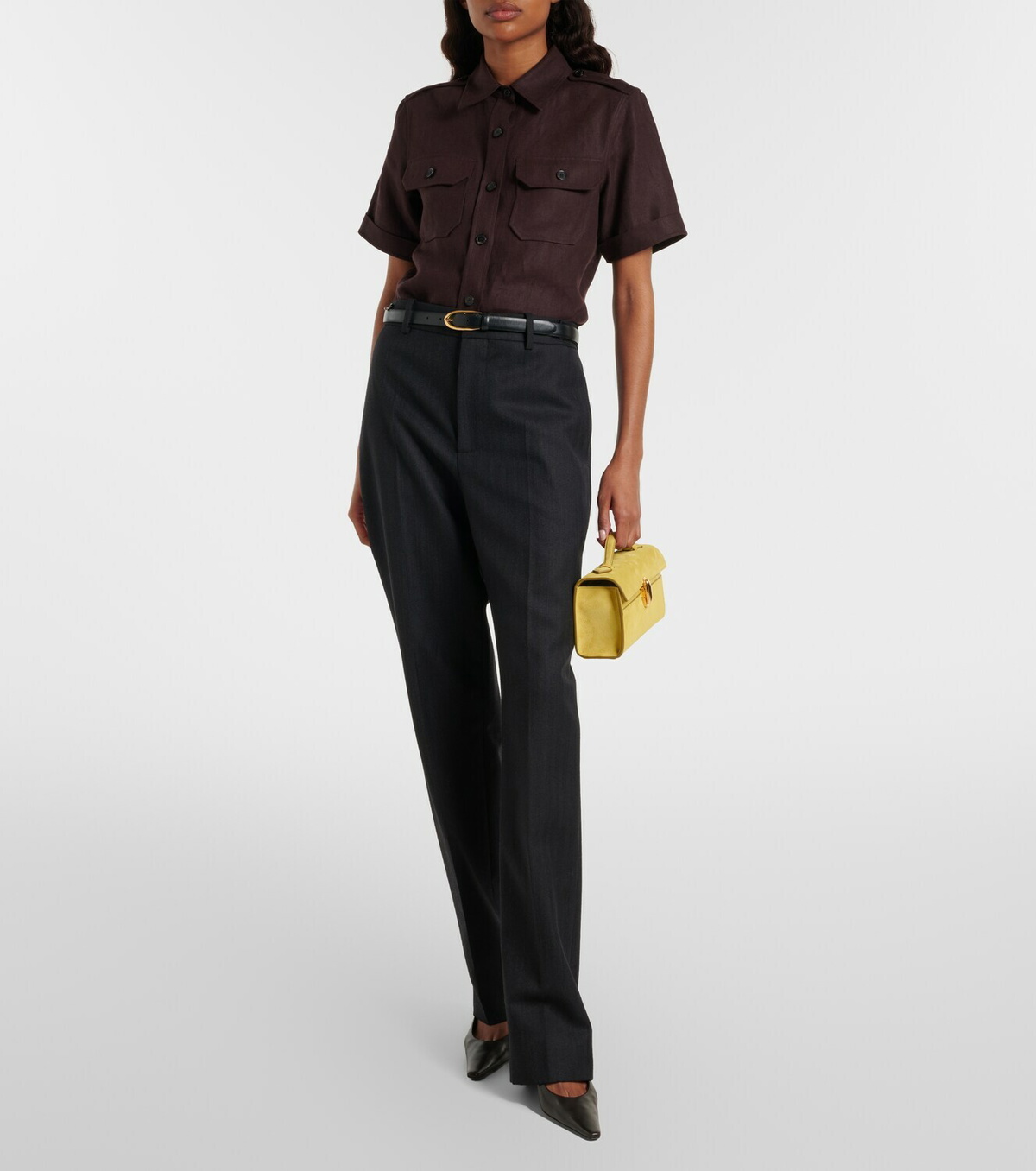 Savette Symmetry suede top-handle bag