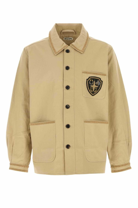 Photo: Bode Beige Cotton Bullion Jacket