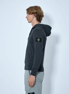 Stone Island Hooded Zip-Up Sweatshirt