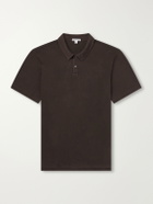 James Perse - Supima Cotton-Jersey Polo Shirt - Brown