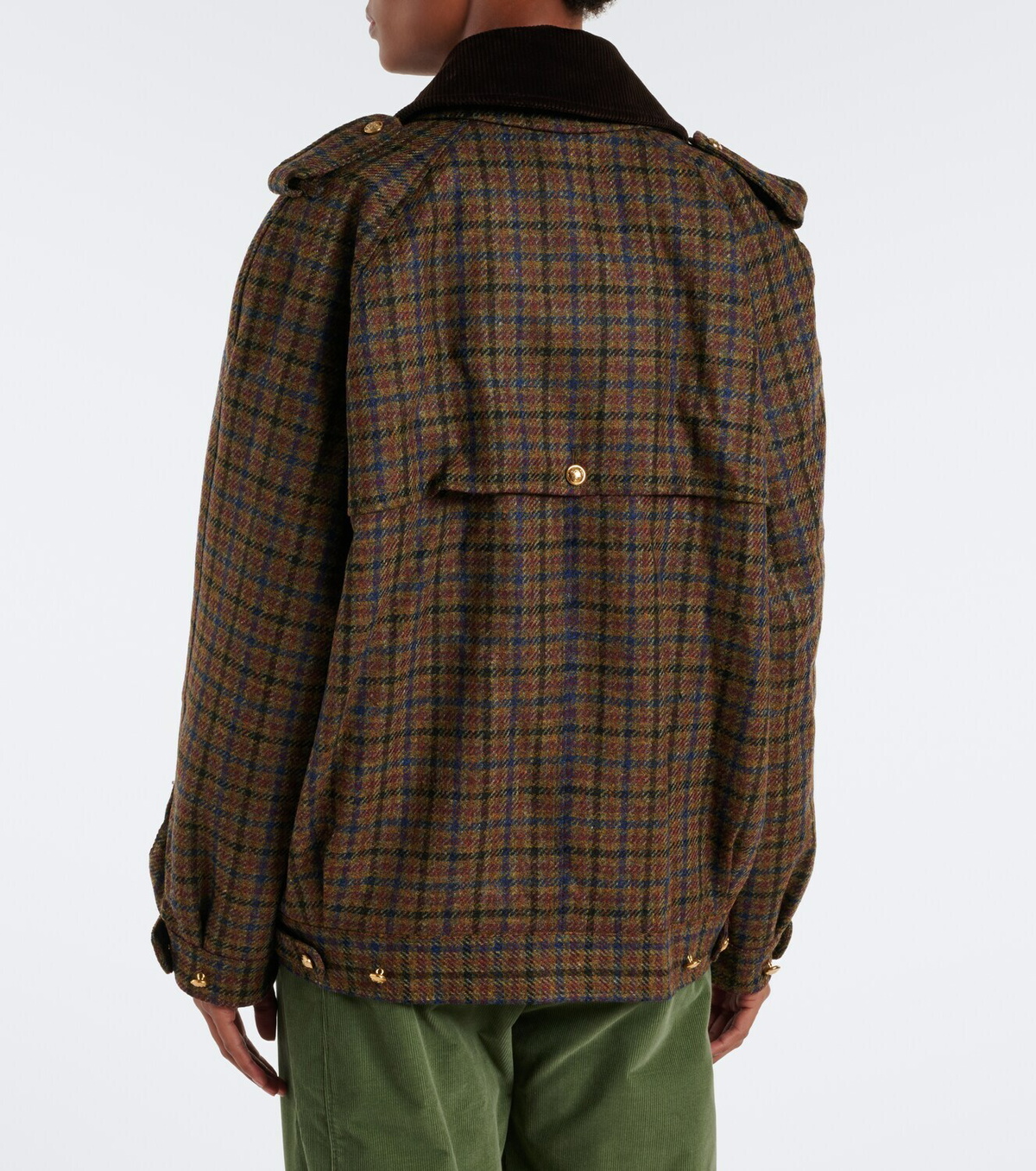 Blazé Milano Chausie checked virgin wool jacket