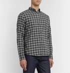 Faherty - Everyday Button-Down Collar Checked Stretch-Cotton Shirt - Gray