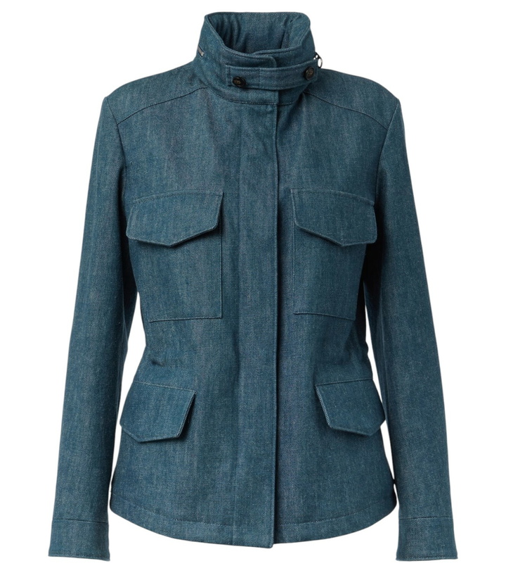 Photo: Loro Piana Traveller Mini denim field jacket