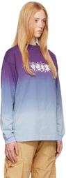 Li-Ning Purple & Blue Graphic Long Sleeve T-Shirt