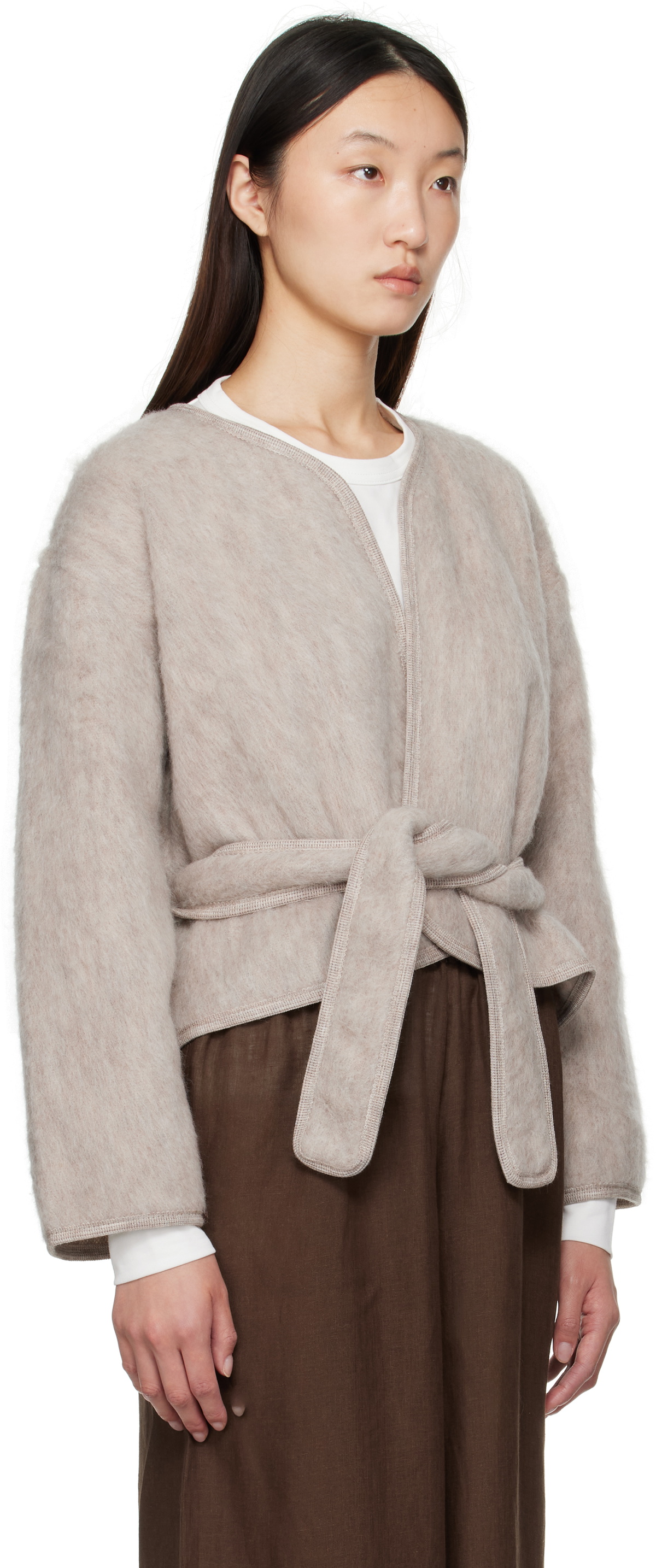 Baserange Taupe Capas Jacket