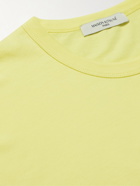 Maison Kitsuné - Logo-Appliquéd Cotton-Jersey T-Shirt - Yellow