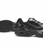 Mizuno Men's Wave Rider 10 Sneaker in Black/Black Sand/Metallic Gray