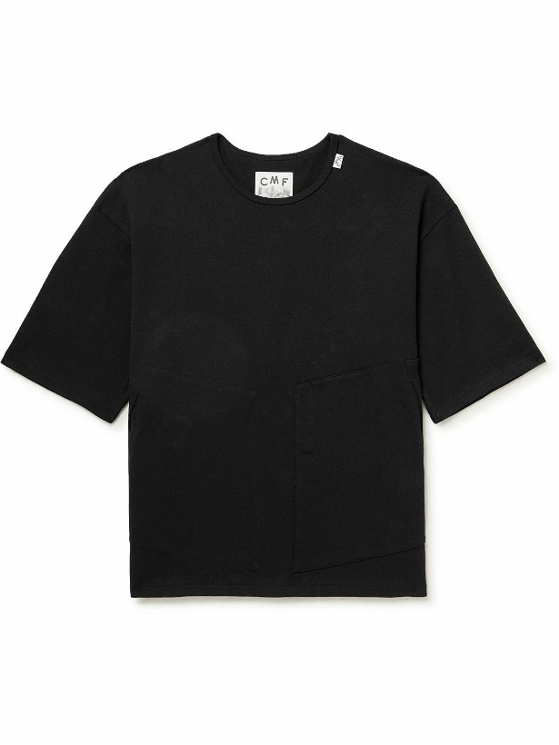 Photo: Comfy Outdoor Garment - Slow Dry Webbing-Trimmed Cotton-Jersey T-Shirt - Black
