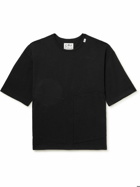 Comfy Outdoor Garment - Slow Dry Webbing-Trimmed Cotton-Jersey T-Shirt - Black