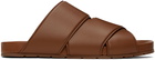 Bottega Veneta Brown Bridge Mule Sandals