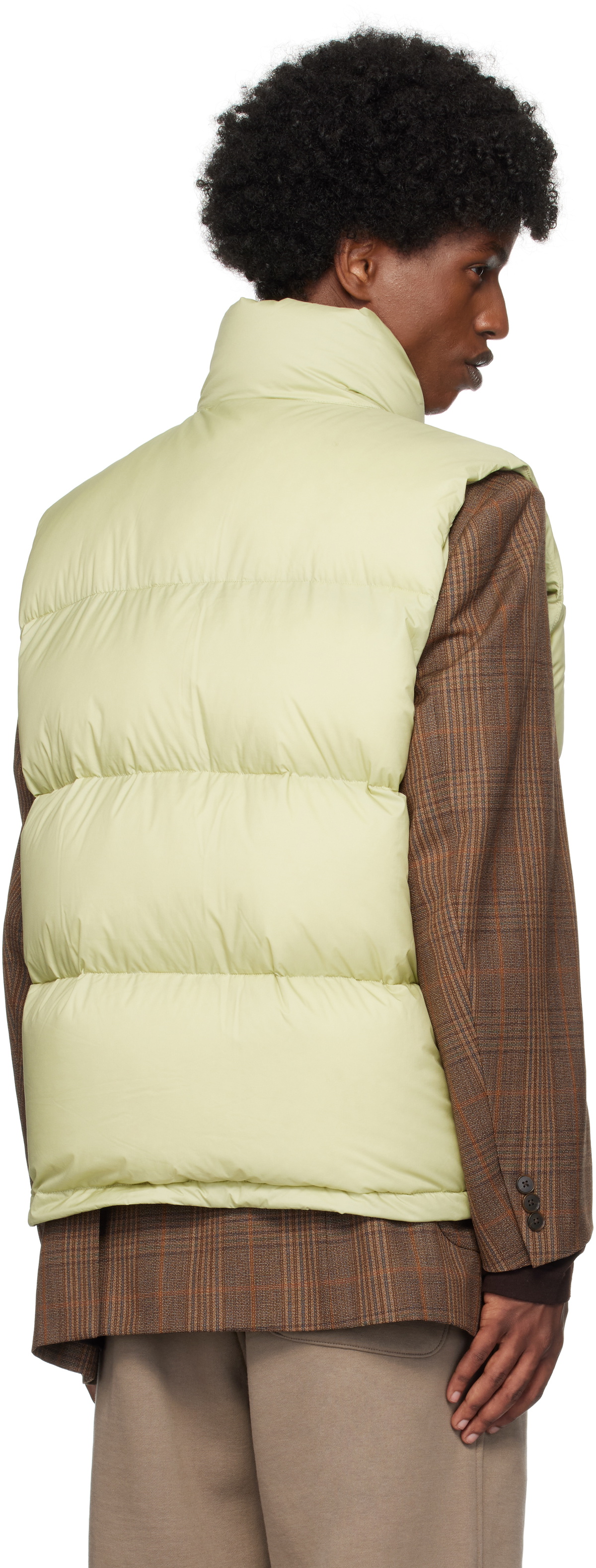 雀荘AURALEE DOWN VEST Auralee Suvin Down Vest Cerulean Blue at CareOfCarl.com