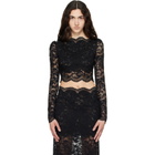 Rabanne Black Lace Crop Top