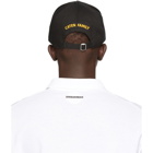 Dsquared2 Black Gabardine Patches Cap