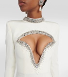 Miss Sohee Crystal-embellished silk cutout gown