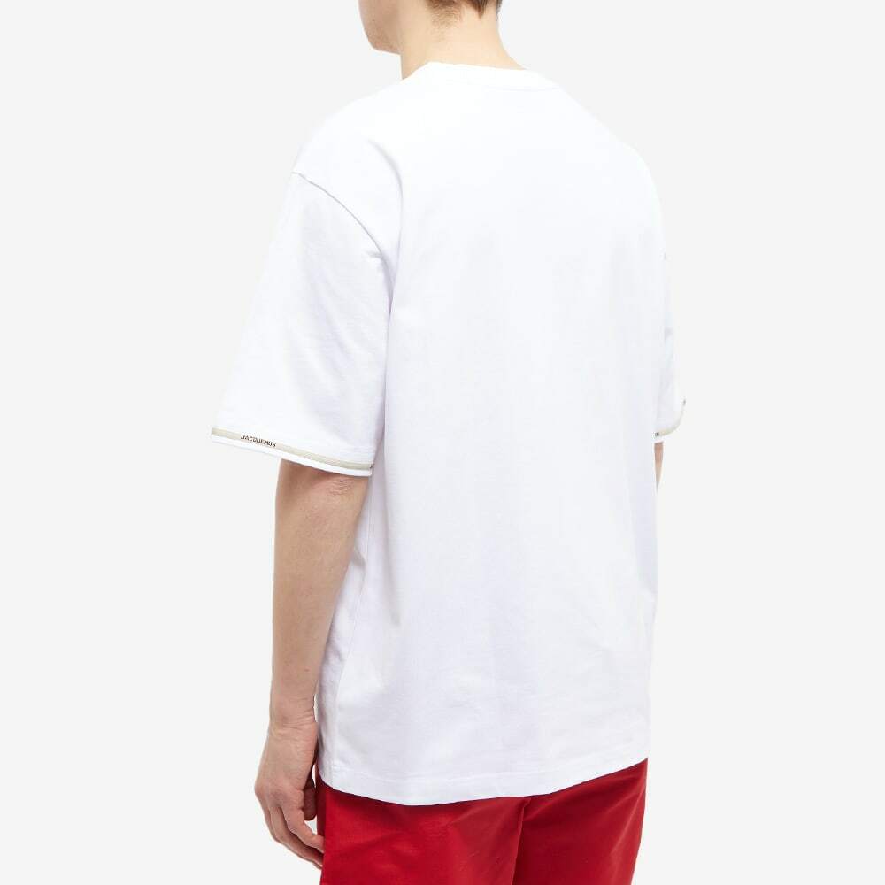 Jacquemus Men's Bandana Logo T-Shirt in White Jacquemus