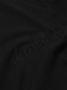 DUNHILL - Logo-Embroidered Cotton-Jersey T-Shirt - Black