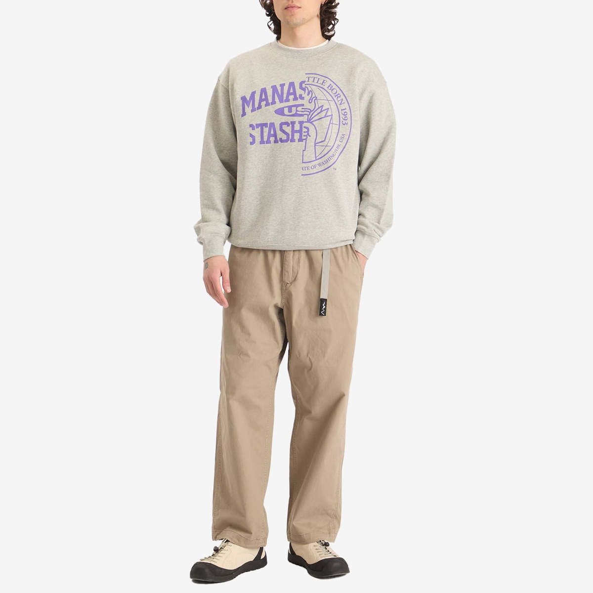 Manastash Men's Citee Collegiate Sweatshirt in Oxford
