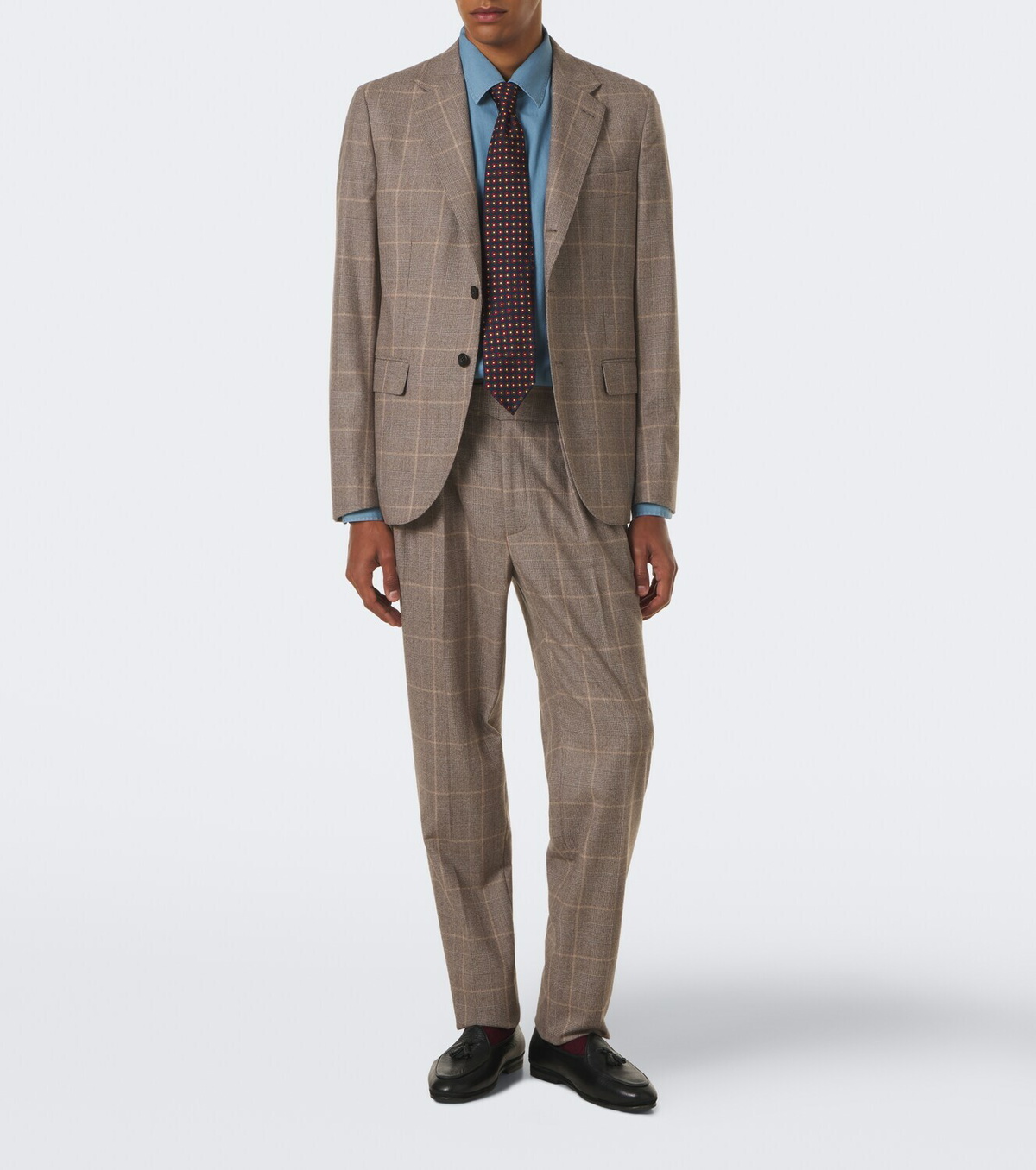Rubinacci Checked virgin wool blazer