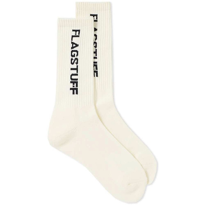 Photo: FLAGSTUFF Logo Sock White