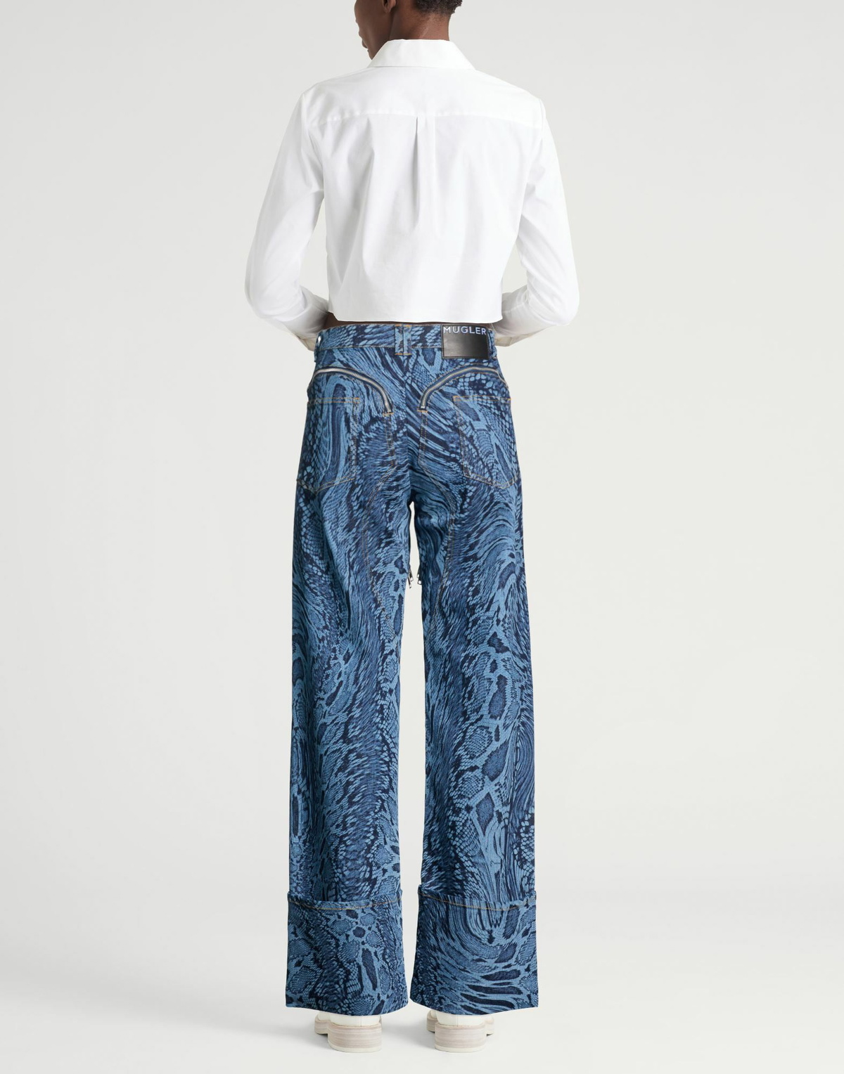 Mugler Womens Jeans in Blue