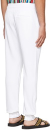 Versace Jeans Couture White Logo Lounge Pants