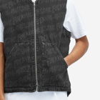 Fucking Awesome Men's Stamp Denim Vest in Black