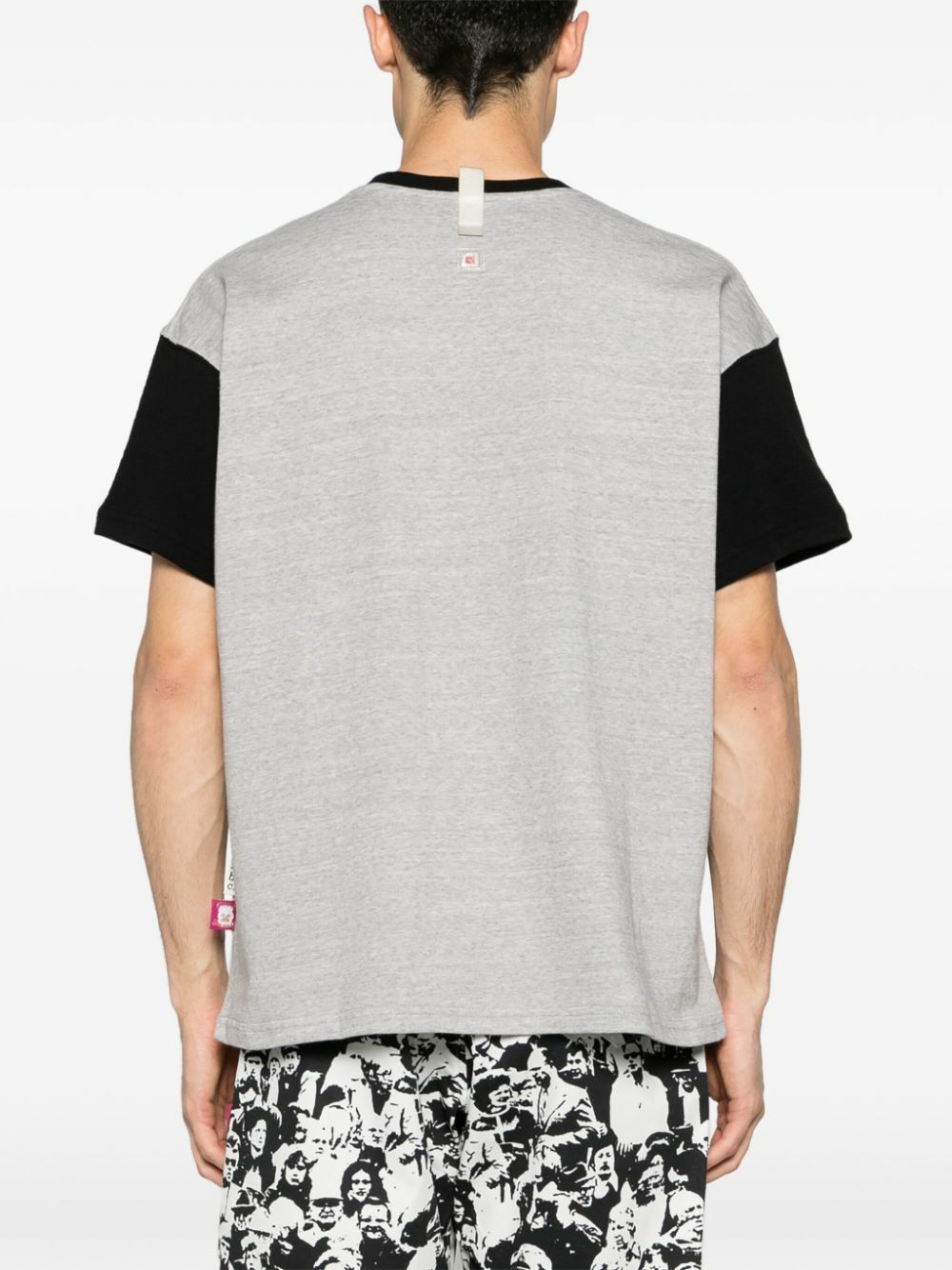 Advisory Board Crystals Grey Text Print Cotton T-Shirt