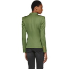 Pierre Balmain Khaki Classic Single-Button Blazer