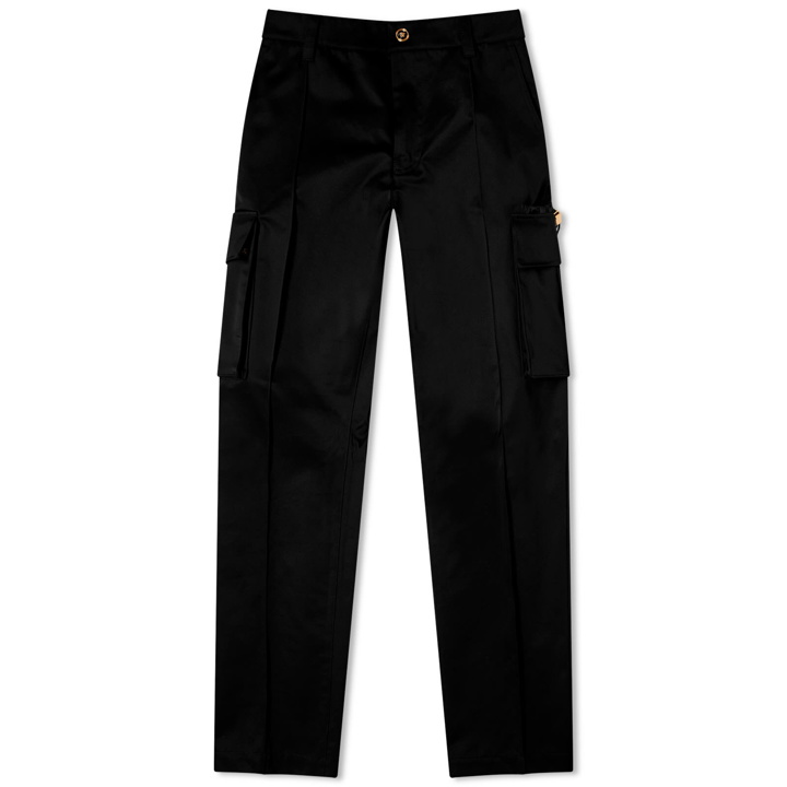 Photo: Versace Men's Cotton Drill Cargo Pant in Black