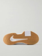 Nike Tennis - GP Challenge Pro Rubber-Trimmed Faux Suede and Mesh Sneakers - White