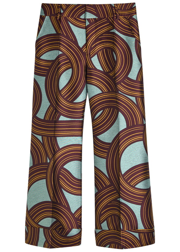 Photo: LA Double J Hendrix Jacquard Flared-leg Trousers Multicoloured