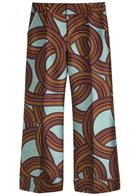 LA Double J Hendrix Jacquard Flared-leg Trousers Multicoloured