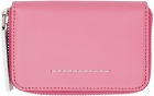 MM6 Maison Margiela Pink 6 Zip Around Wallet