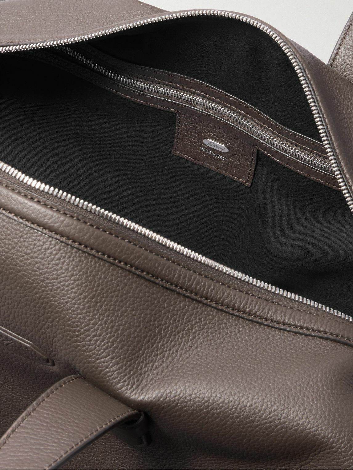 Brioni - Full-Grain Leather Weekend Bag